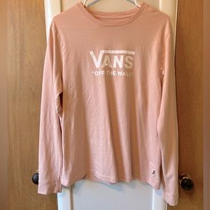 VANS, Off The Wall, pink, women’s size XL, long sleeve tshirt!